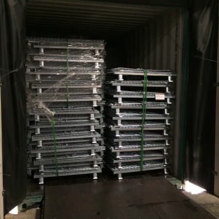 Container Load of Wire Containers