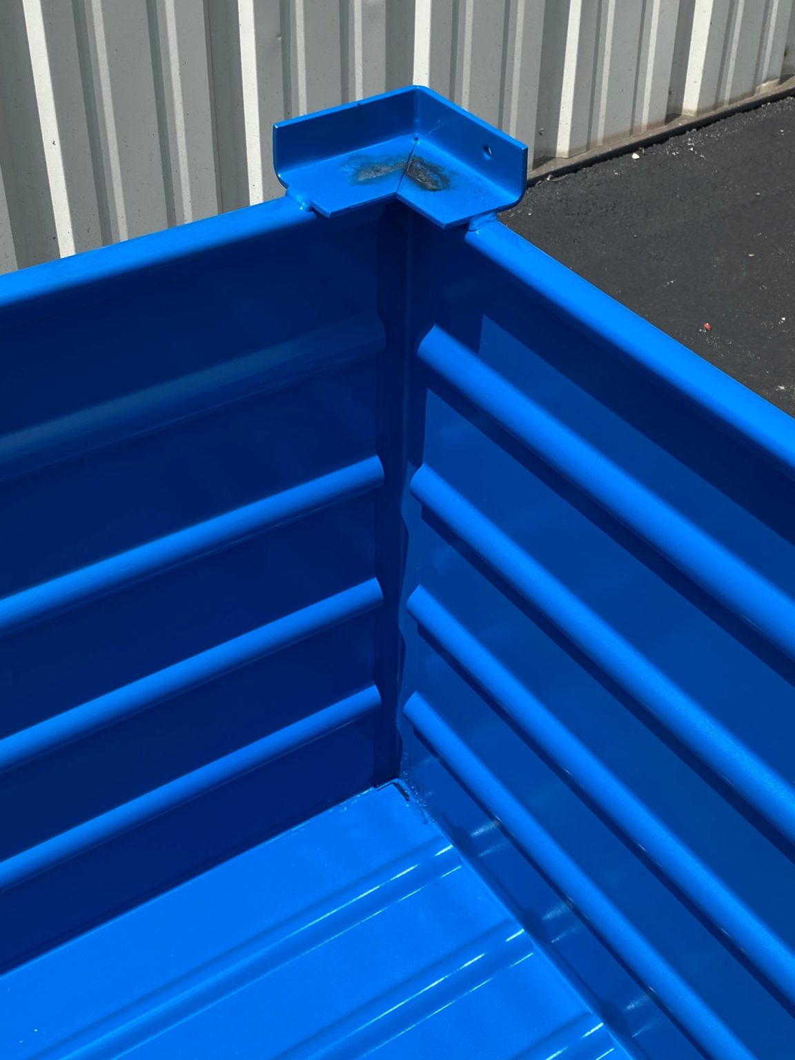 Stackable Corrugated Steel Totes Warehouse Rack and Shelf
