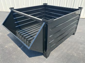 Corrugated Steel Bins with Hopper Front