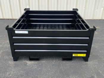 Corrugated Steel Container with Fork Stirrrups Guides Feature Pic