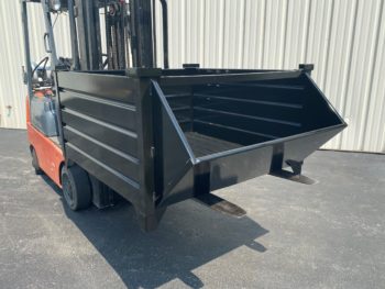 Corrugated Steel Containers Hopper Forklift