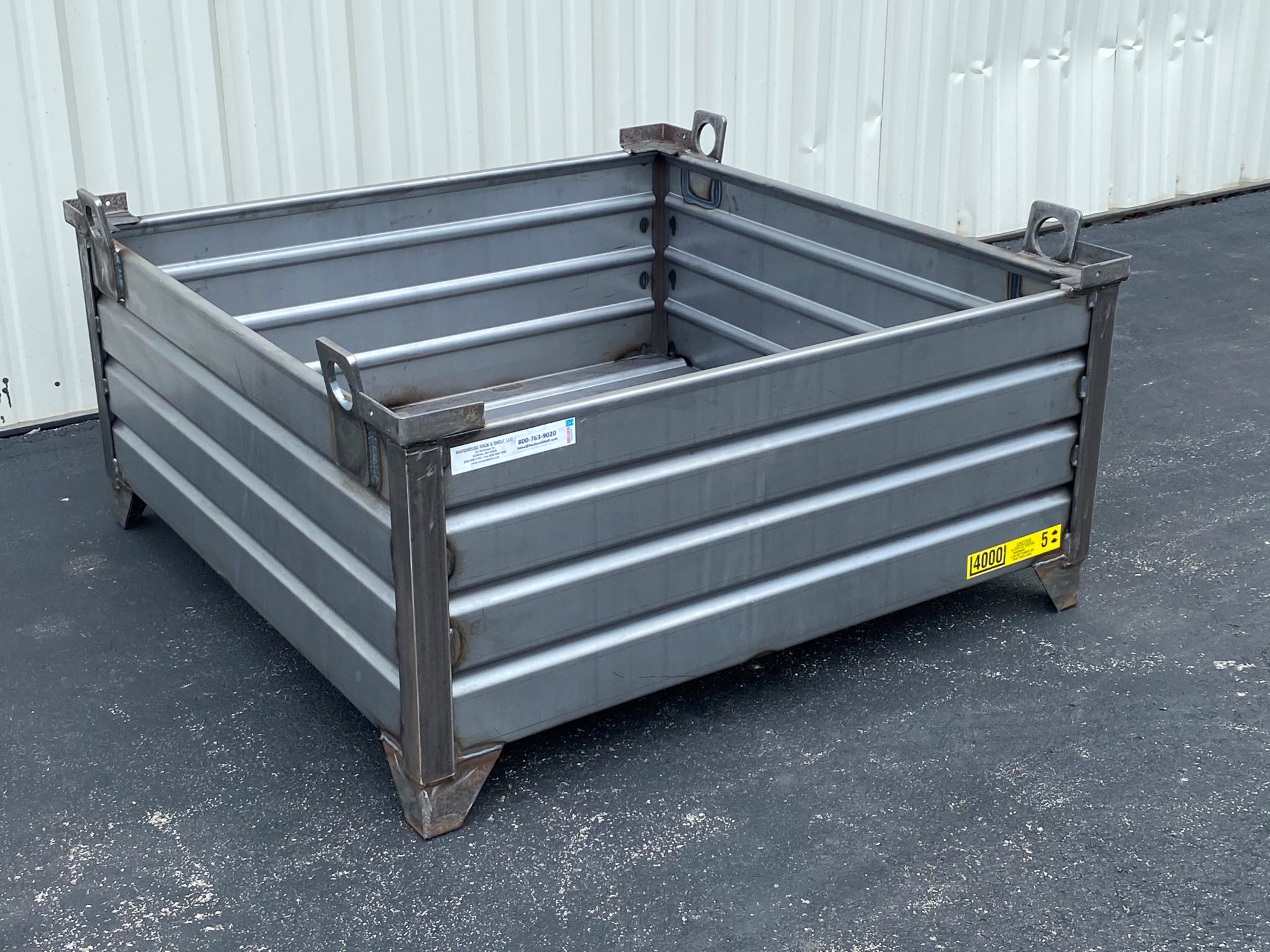 Corrugated Steel Containers with Crane Lifting Lugs