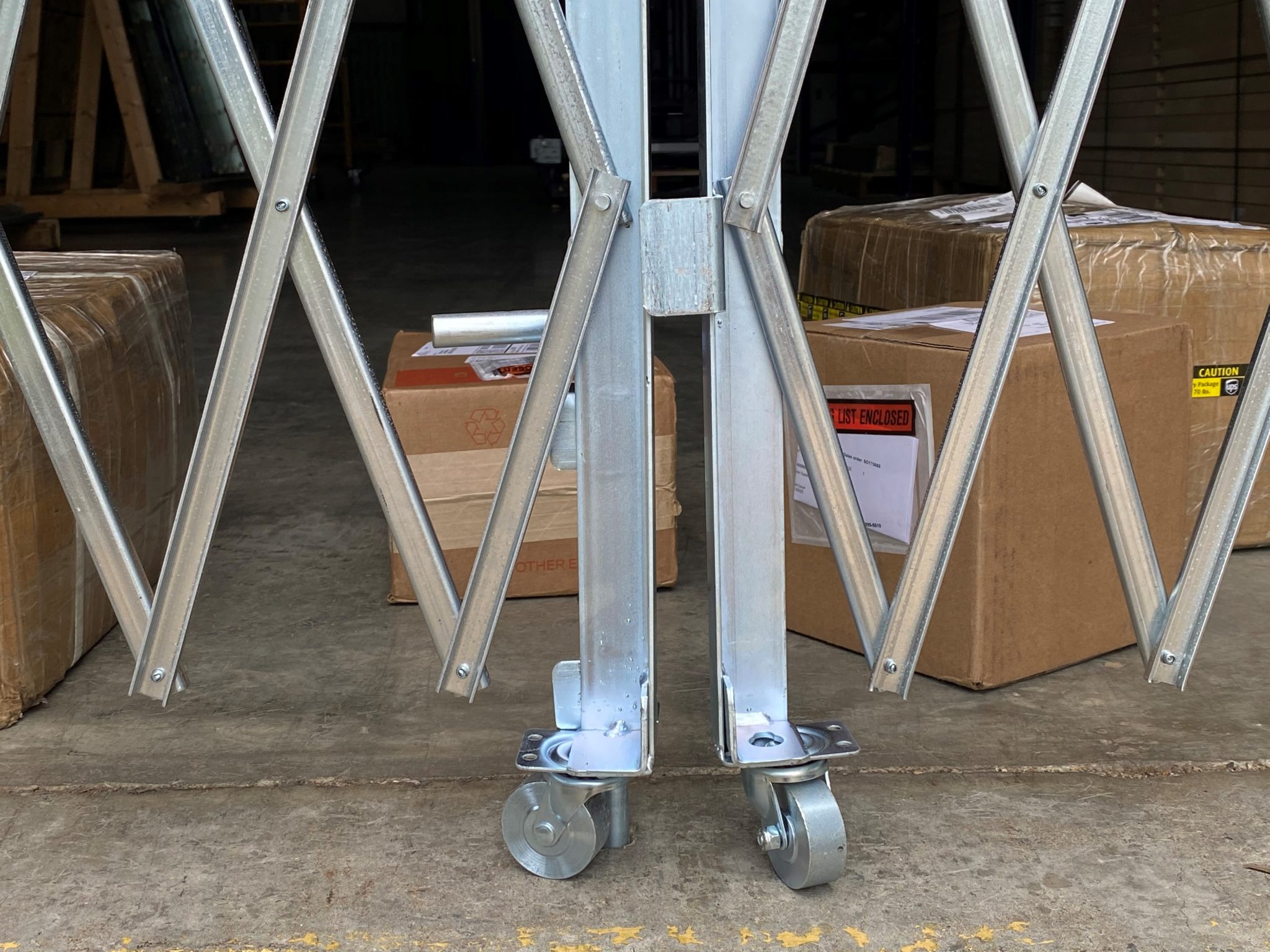 Security Scissor Gates for Warehouse Loading Dock Doors