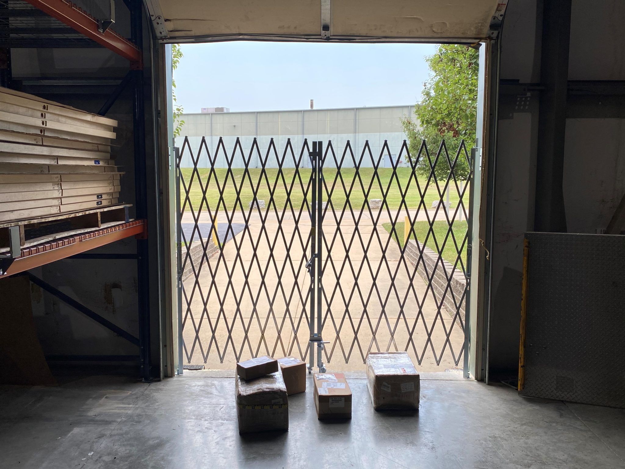 Security Scissor Gates for Warehouse Loading Dock Doors