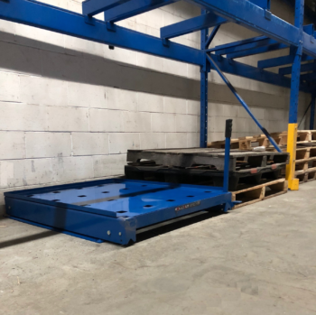 Floor Mounted Roll Out Pallet Rack
