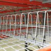 Industrial Short Span Shelving Shelf Dividers 140mm high