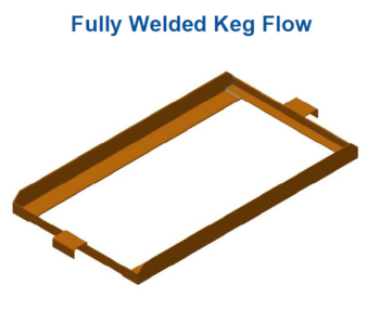 Fully Welded Keg Flow Rack