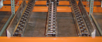 Gravity Flow Pallet Rack Entry Guides