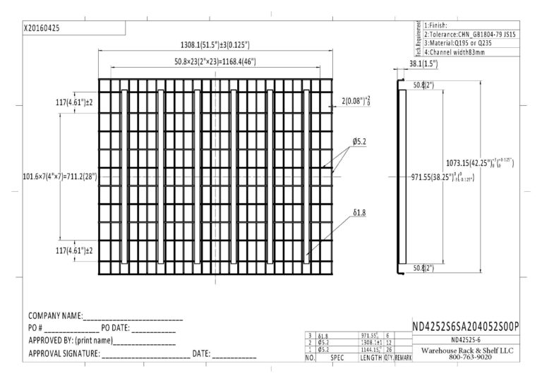 Heavy Duty Wire Decking with Extra Channel Supports