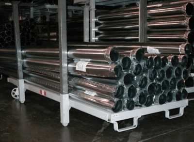 Stack Rack for Storage of HVAC Pipe, Duct & Sheet Metal Products