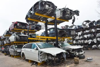 Heavy Duty Strutural I-Beam Automotive Salvage Yard Racks
