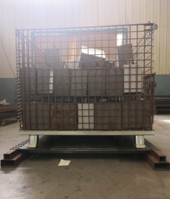 Heavy Duty Wire Decking with Steel Plate for Storing 40 48 wire baskets