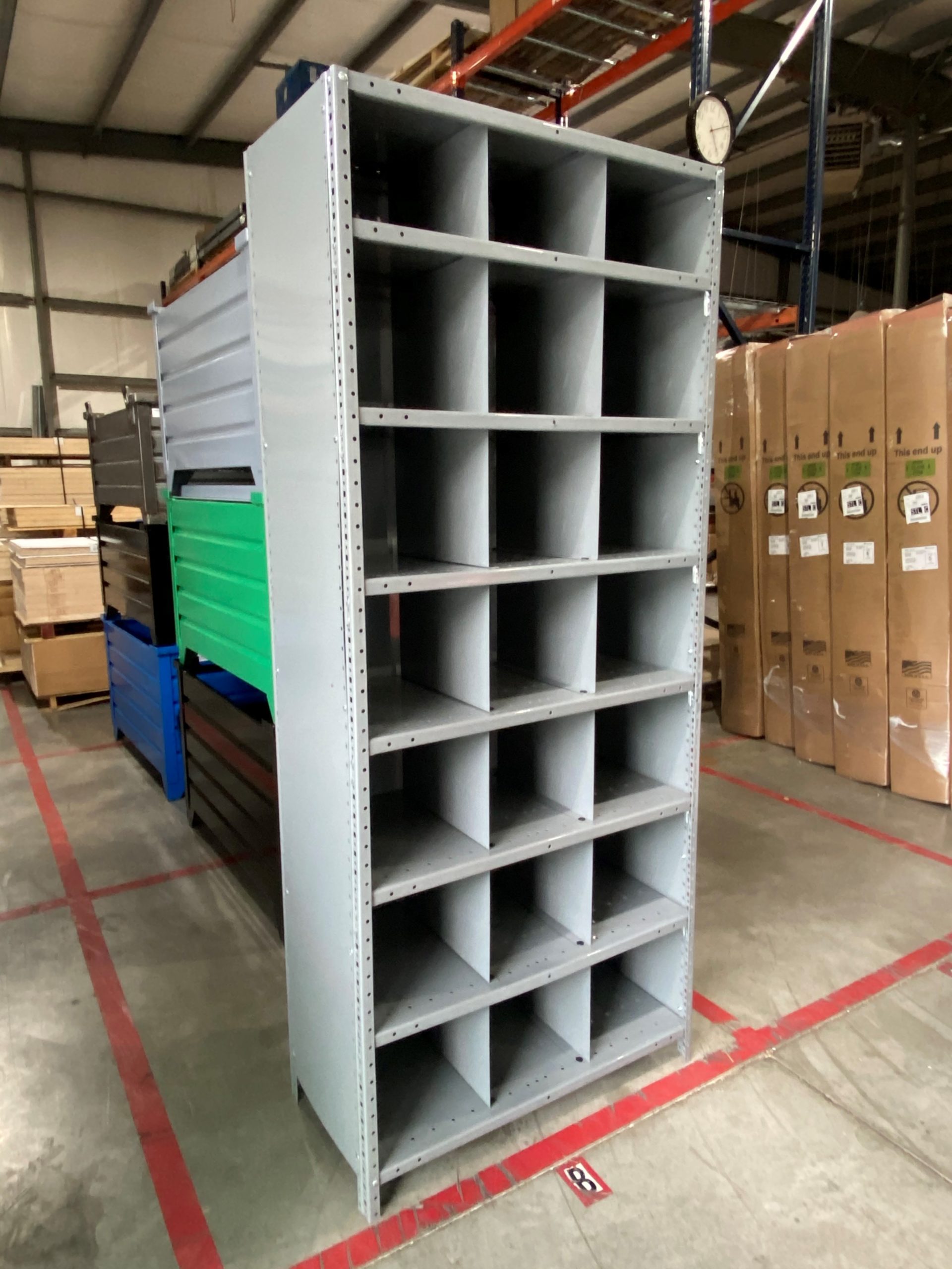 Standing shelf two sides & warehouse bins BISB5 , BISB4 , BISB3Z