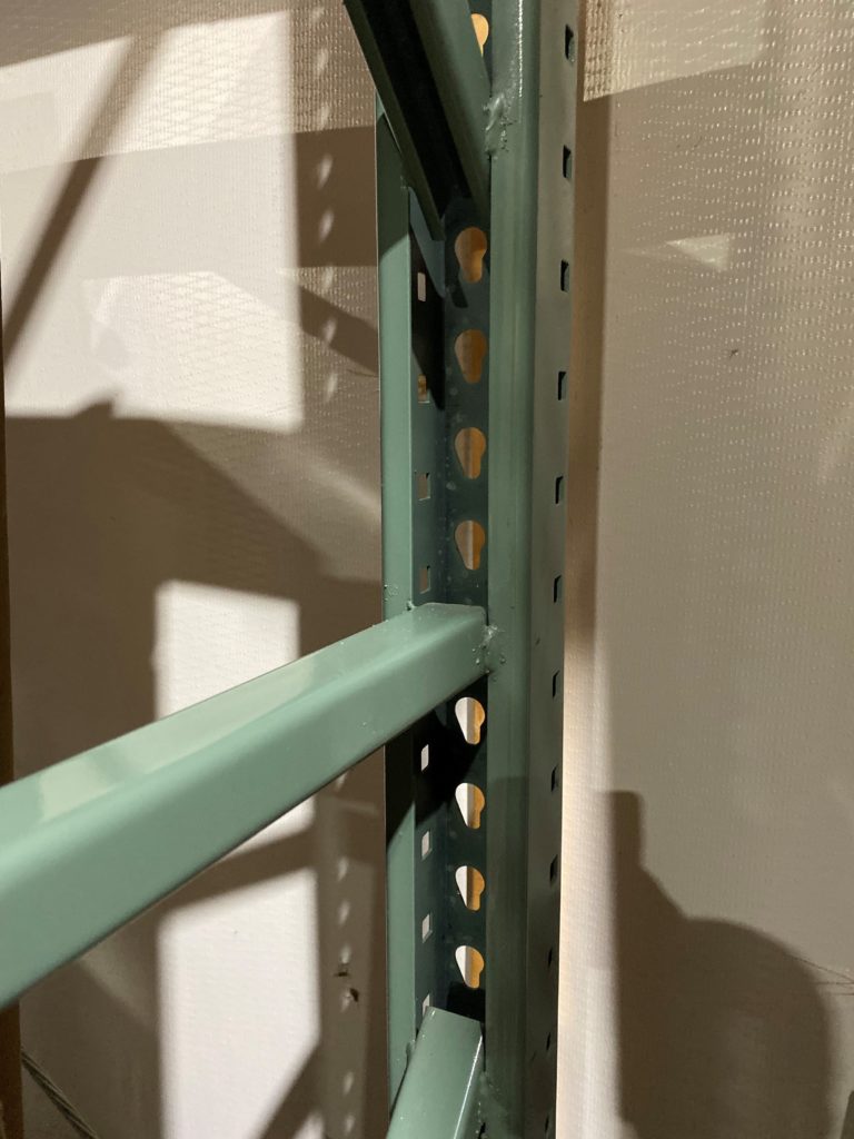 Interlake Teardrop Upright Pallet Rack Welded Bracing