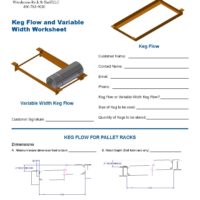 Horizontal Keg Flow Rack | Beer Keg Storage FIFO System