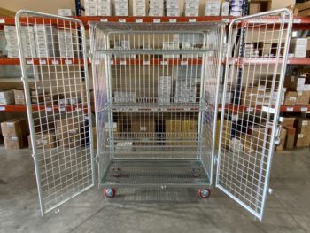 Lockable Wire Security Shelf Cart Feature Picture