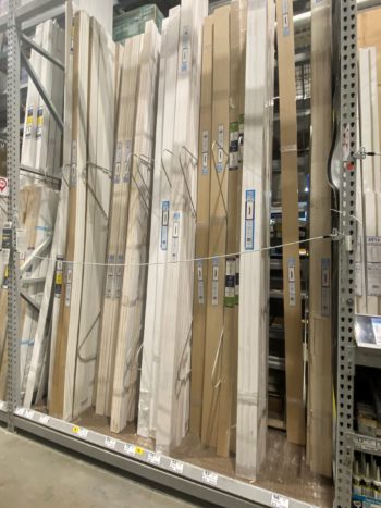 Millwork Racks with M Dividers