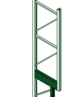 Cant Leg Upright Storage Racks with Offset Front Column