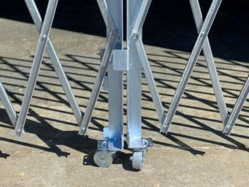 Pair Folding Gates Steel Casters