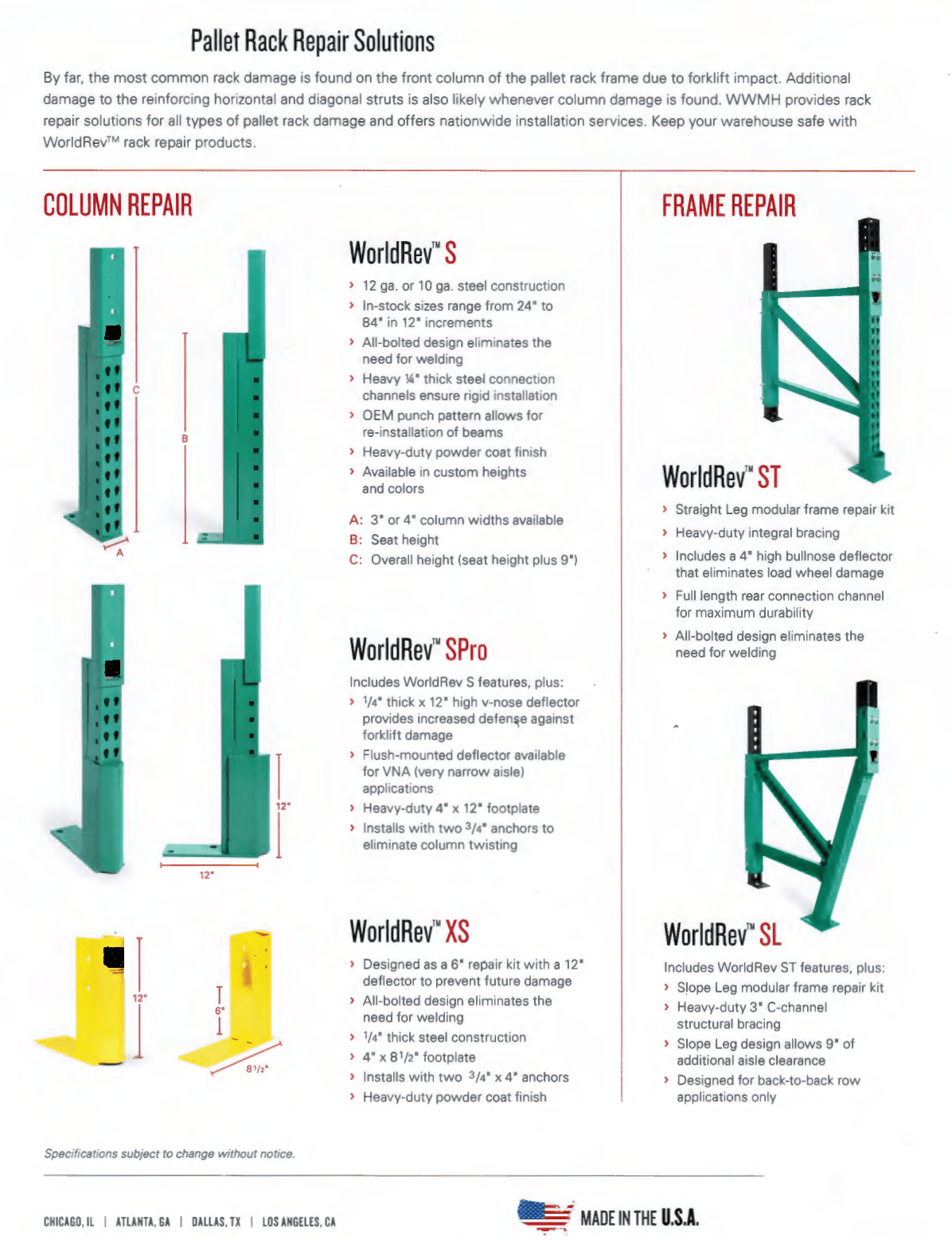 Repair Kits for Pallet Racks - Warehouse Rack and Shelf