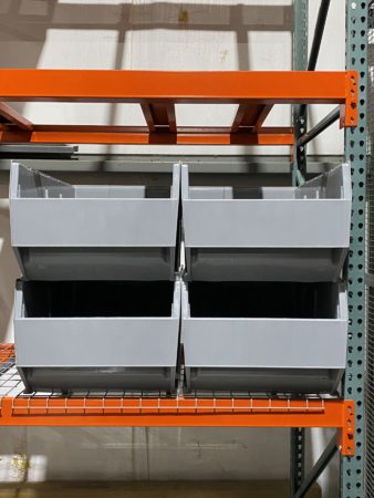 Large Plastic Pallet Rack Storage Bins | Warehouse Rack Bins