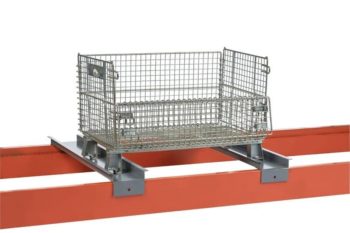 Rack Deck Channels Support Wire Baskets Stored in Pallet Rack RDC-42