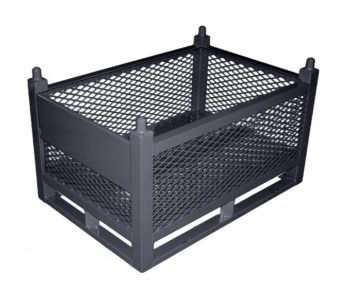 Rigid Steel Container with Perforated Metal Sides Feature Picture