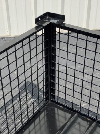 Rigid Wire Basket with Fork Pockets Steel Angle Corners