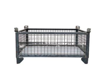 Rigid Wire Baskets Containers Bins with Crane Lifting Lugs