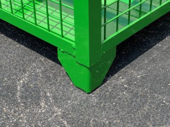 Rigid Wire Container Foot - Green