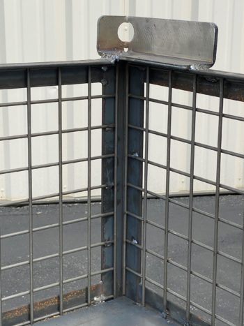Rigid Wire Container Steel Angle Corner Raw
