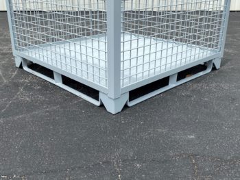Rigid Wire Container with Steel Runners Corner
