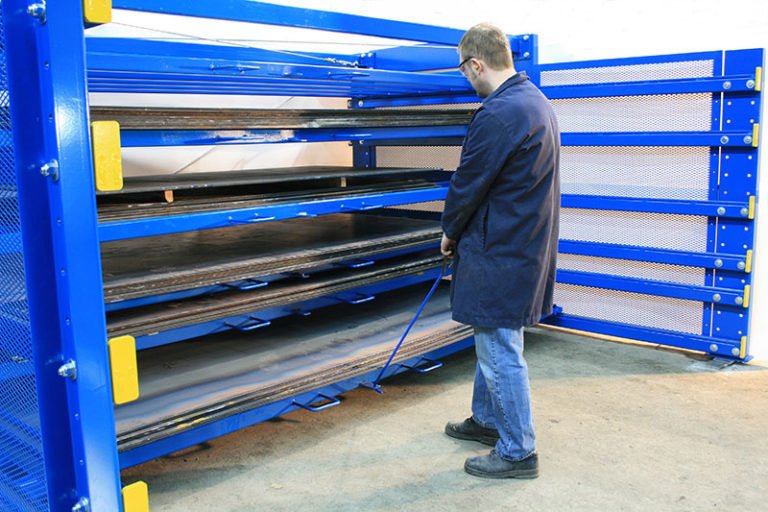 Roll Out Sheet Metal Rack Roll Out Steel Storage Racks