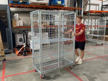 Rolling Wire Security Cart