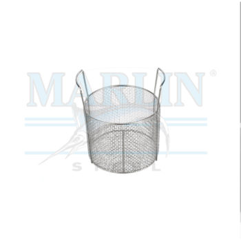 Round Stainless Steel Basket w Handles 00-100-31-02-01
