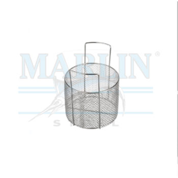 Round Stainless Steel Material Handling Basket handles 00-100-31