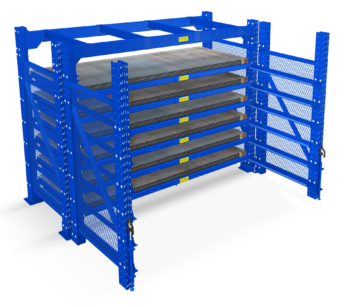 Single Sided Roll Out Sheet Rack