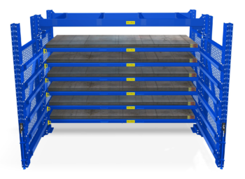 Single Sided Roll Out Sheet Rack Feature Pic