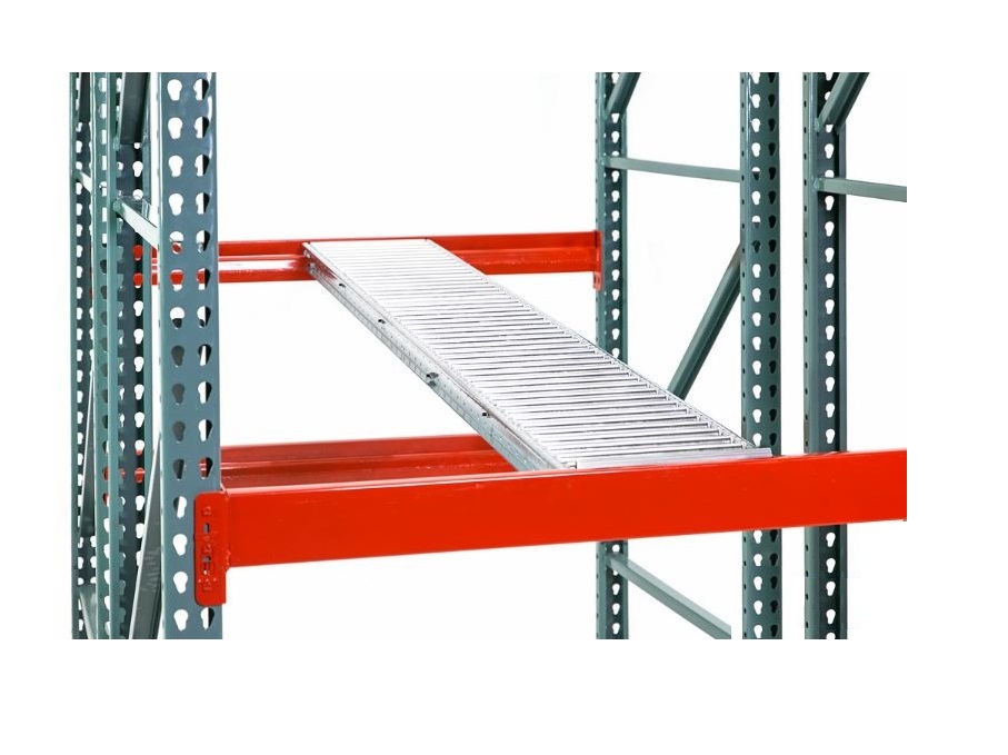 Span-Track Shelf-less Carton Flow Gravity Racking Conveyor 12" x 36" Used