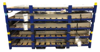 Stackable Steel Pallet for Sheet Storage replaces custom wood pallets feature pic