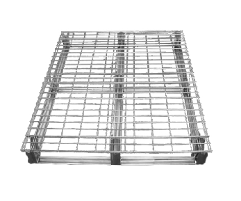Steel-pallet-with-wire-mesh-deck-wire-pallets