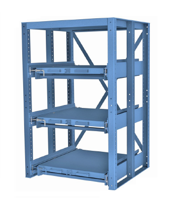 Heavy Duty Roll Out Shelf Rack, Industrial Sliding Storage Shelves