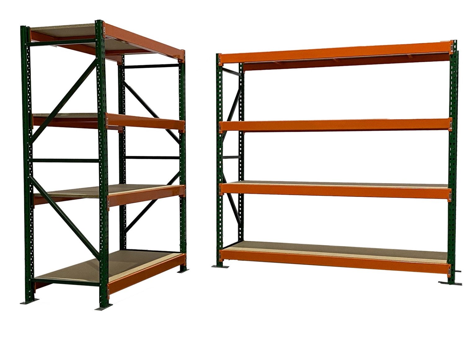 Teardrop Wide Span Particle Board Storage Racks