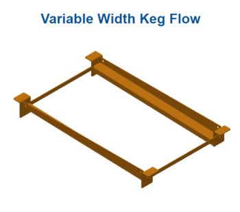 Variable Welded Keg Flow Rack