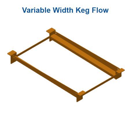 Horizontal Keg Flow Rack | Beer Keg Storage FIFO System