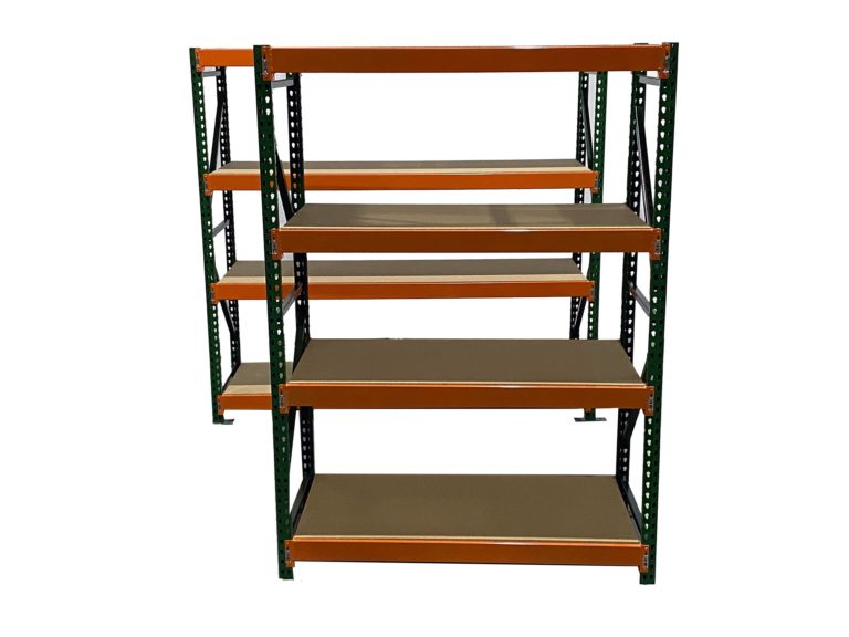 Teardrop Wide Span Particle Board Storage Racks 3404