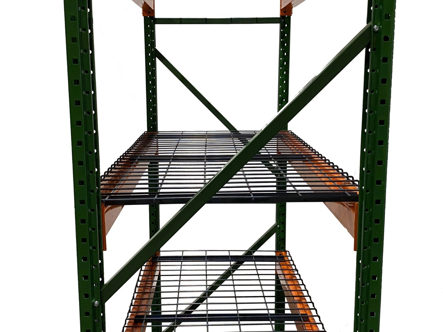 Teardrop Wide Span Storage Racks with Wire Mesh Decking Warehouse