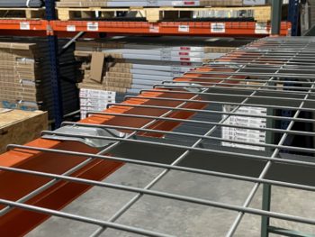 Wire Decking with Flared Channel Supports for Structural Beams