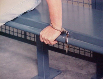 Wire-Holding-Cell-Bench-With-Optional-Cuff-Rail