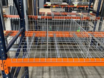 Wire Mesh Shelf Dividers and Backstops for wire decking